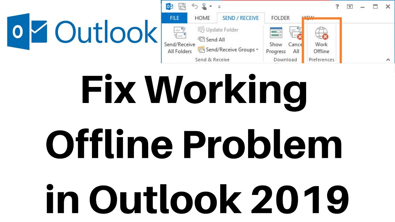 outlook stuck in offline mode 2016